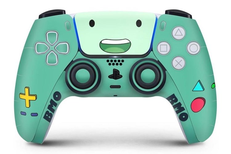 Skin do personagem BMO de Hora de Aventura para controle DualSense de PlayStation 5.