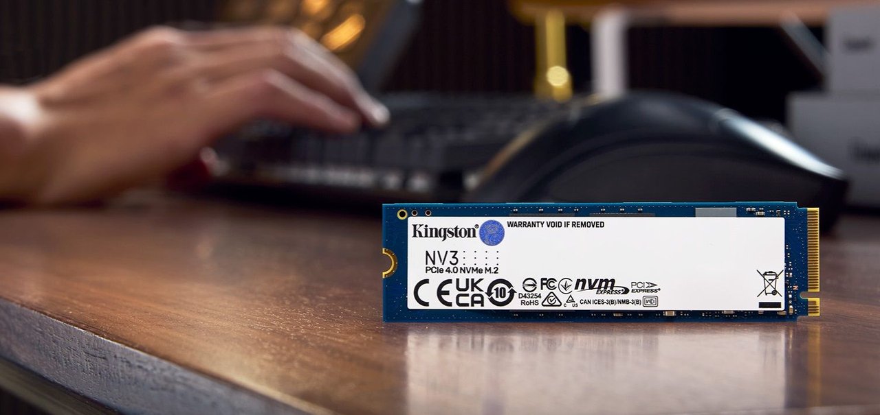 Kingston lança novo SSD NV3 PCIe 4.0 NVMe de alto desempenho