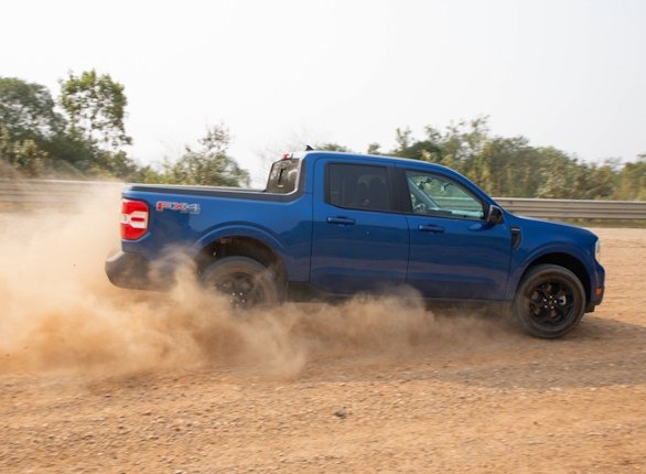 Certas partes das pistas off-road podem ser percorridas em alta velocidade.