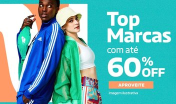 Top marcas Netshoes com até 60% OFF em produtos Nike, Adidas, Puma e mais