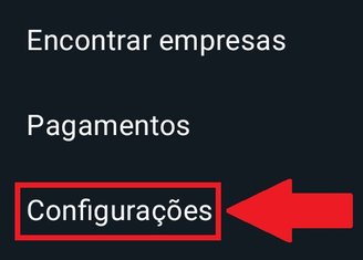 Procure pela opção "Configurações" dentro do seu WhatsApp.