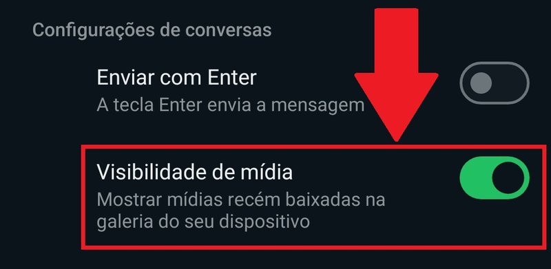 Mude a opção 