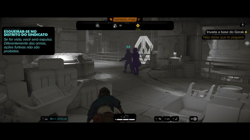 Gameplay com auto contraste de Star Wars Outlos