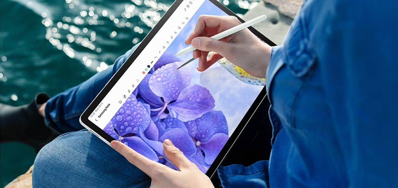 Tablet Samsung Galaxy Tab S9 FE com 39% OFF; veja a oferta do site oficial