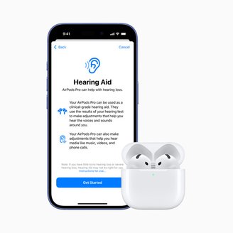 Aparelho auditivo Apple