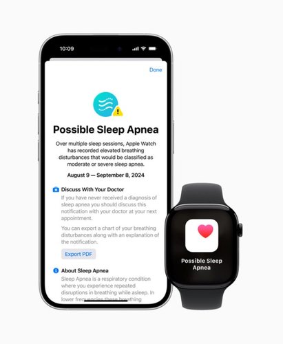 A detecção de apneia do sono foi uma das novidades do Apple Watch Series 10.