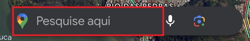 Você pode digitar o destino, ou falar ao microfone para que o Google Maps faça a busca.