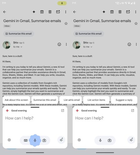 IA do Gmail e Gemini permite criar rascunhos para novas mensagens.