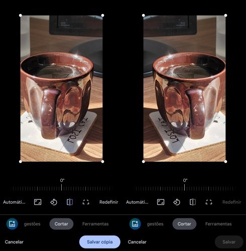 O Google Fotos finalmente permite girar a foto dentro do seu próprio eixo vertical.