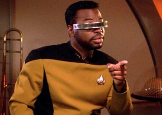 Geordi La Forge, character from Star Trek.