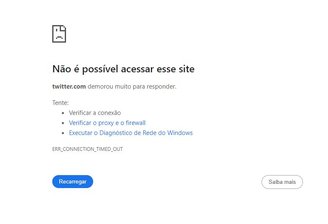 O X/Twitter voltou a ser bloqueado nesta quinta (19) após algumas horas disponível.