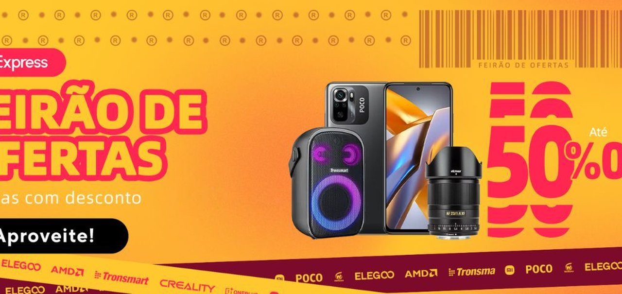 Feirão de Ofertas do AliExpress tem eletrônicos com até 50% OFF e ofertas já no Brasil; veja