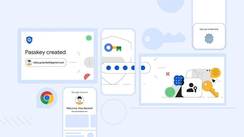 O Google Chrome vai verificar a identidade do usuário com biometria ao preencher campos com credenciais salvas.