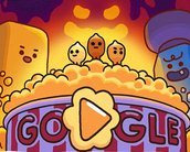 Doodle do Google celebra a pipoca com jogo viciante no estilo battle royale