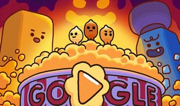 Doodle do Google celebra a pipoca com jogo viciante no estilo battle royale