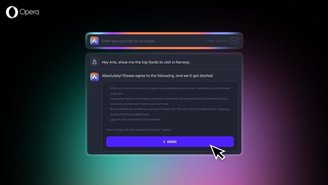 Não é mais necessário fazer login na conta Opera para usar a IA Aria.