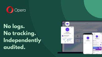 A VPN gratuita é embutida no navegador Opera.