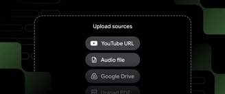 O NotebookLM pode extrair informações importantes de aulas em vídeos do YouTube ou arquivos de áudio.