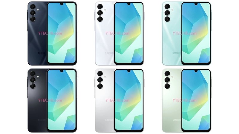 O Galaxy A16 ainda pode ter corpo com proteção IP54 resistente contra água e poeira.
