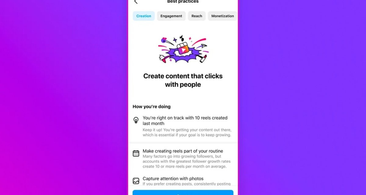 Instagram lança guia com 'melhores práticas' para criadores profissionais