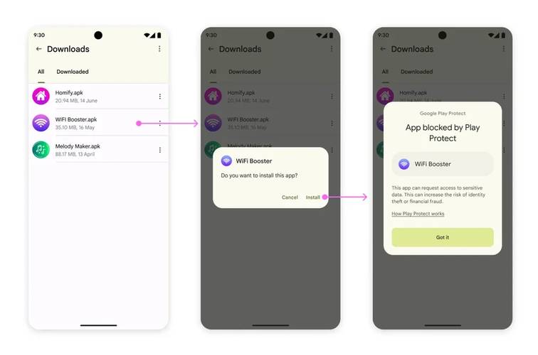 O Google vai bloquear a instalação de aplicativos a partir de fontes alternativas no Android, mas só na Índia. (Imagem: Google/Reprodução)