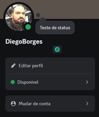 Depois de salvar as alterações, seu novo status estará visível para todos.