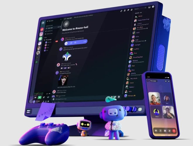 O Discord nasceu no meio gamer, mas é usado para chats no geral. (Imagem: Discord/Divulgação)