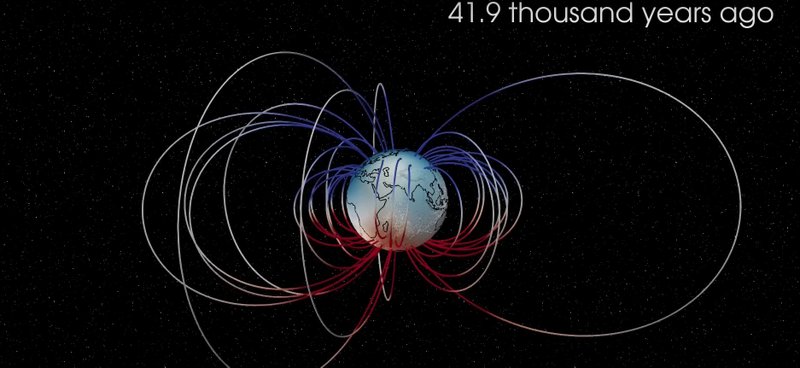 Há 41 mil anos, a força do campo magnético da Terra caiu para apenas 5%, gerando a sonificação recriada pelos cientistas.