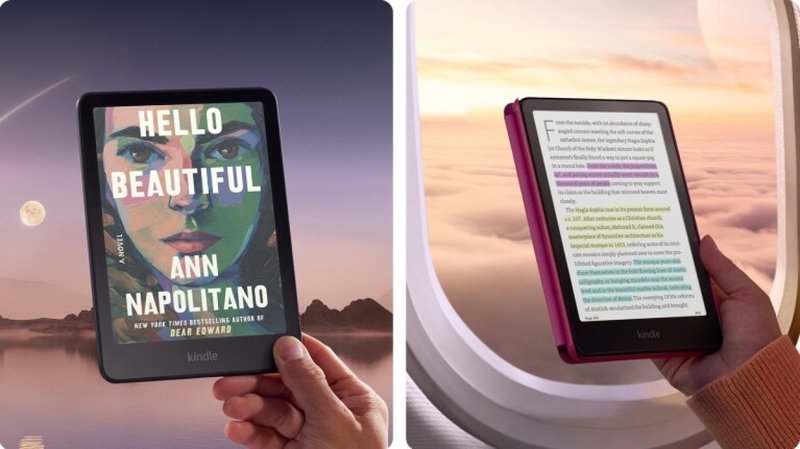 A Amazon promete que o Kindle Colorsoft terá alta qualidade de imagem.