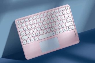 Victory's mini keyboard has a built-in touch panel.