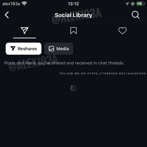 A "Biblioteca Social" também reunirá Reels e outros arquivos de mídia recebidos ou compartilhados.