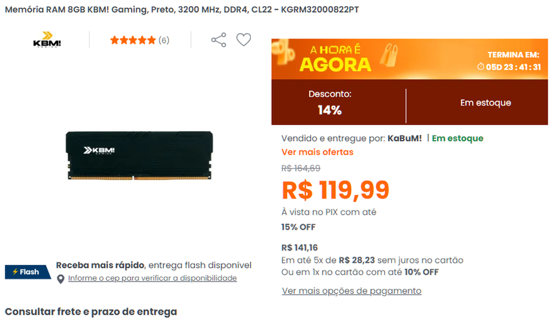 RAM DDR4 8GB