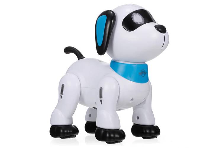 Cachorrinho eletrônico Stunt Dog K21 da Le Neng tem bateria recarregável para que a brincadeira dure ainda mais.