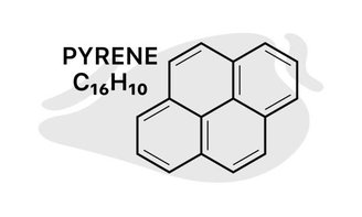 Molécula do pireno.