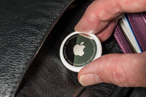 Uma AirTag da Apple.
