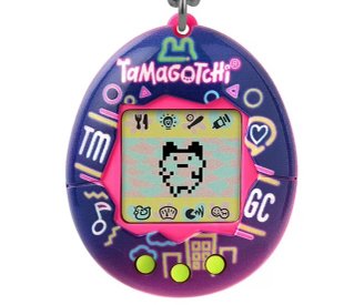 O Tamagotchi: três botões e menus baseados em ícones simples.