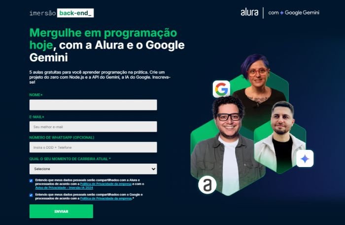 As inscrições para o curso gratuito de programação ficam abertas até o dia 17 de novembro.