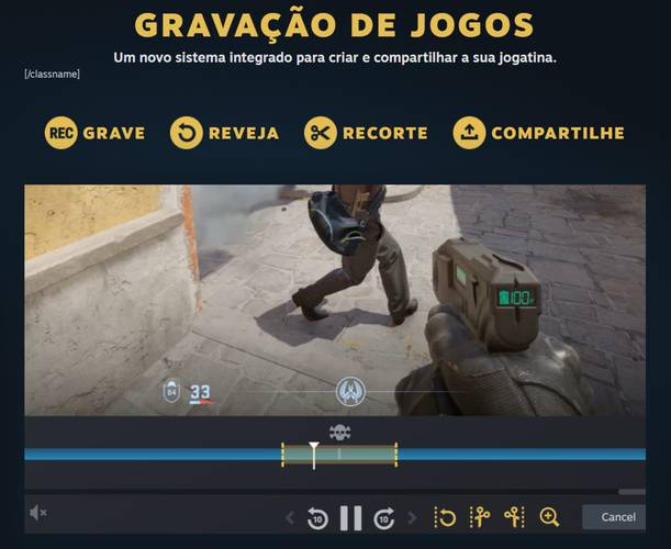 Steam Game Recording já está disponível de graça na Steam.