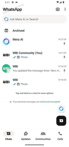 O WhatsApp prepara suporte para temas personalizados. (Imagem: WABetainfo/Reprodução)