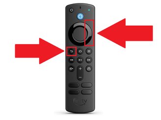 Press both buttons for three seconds
