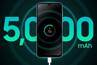 The Galaxy A25 mobile phone has a 5000mAh battery with fast charging.