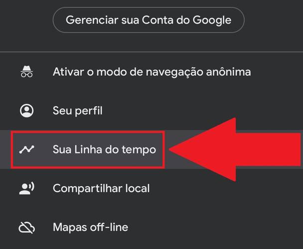 Aperte na opção 