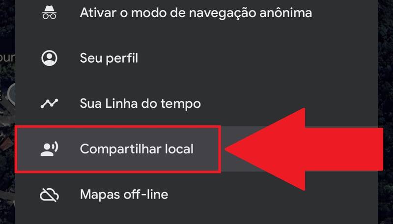 Procure pela opção 