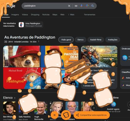 O easter egg enche a tela de sanduíches e deixa tudo coberto de marmelada. (Imagem: Igor Almenara/TecMundo)