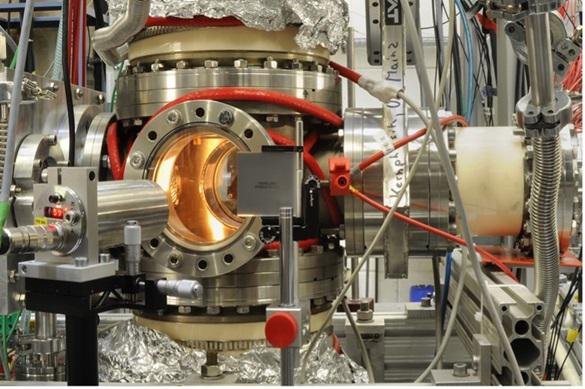 Configuração de espectroscopia de ionização por ressonância com radiação detectada. (Fonte: Universidade de Liverpool)