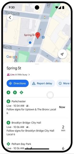 O Google Maps vai permitir que usuários relatem atrasos no transporte público. (Fonte: 9to5Google/Reprodução)