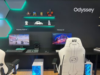 A Samsung está apostando em monitores gamer nesta Black Friday. (Foto: Thayna Cruz/TecMundo)