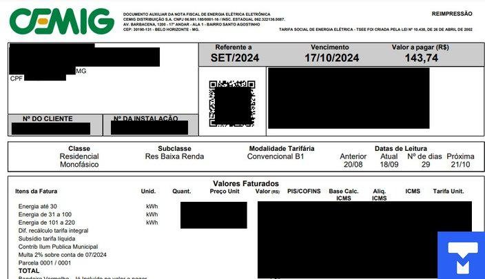 Um dos boletos usados como prova da vulnerabilidade. (Imagem: TecMundo)