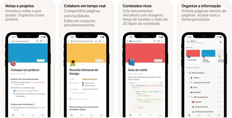 O Notion. (Imagem: App Store/Reprodução)