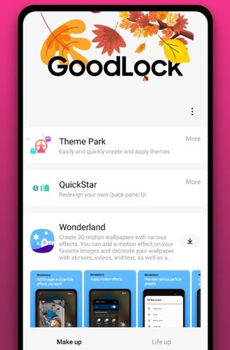 O app Good Lock dá controle quase total para personalização do celular Galaxy. (Fonte: Samsung/Reprodução)